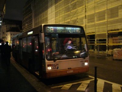 Naktinis autobusas Briuselyje