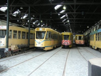 Senieji tramvajai muziejuje