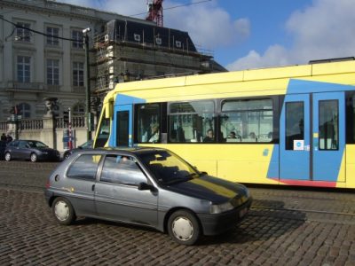 Tramvajus Briuselio centre